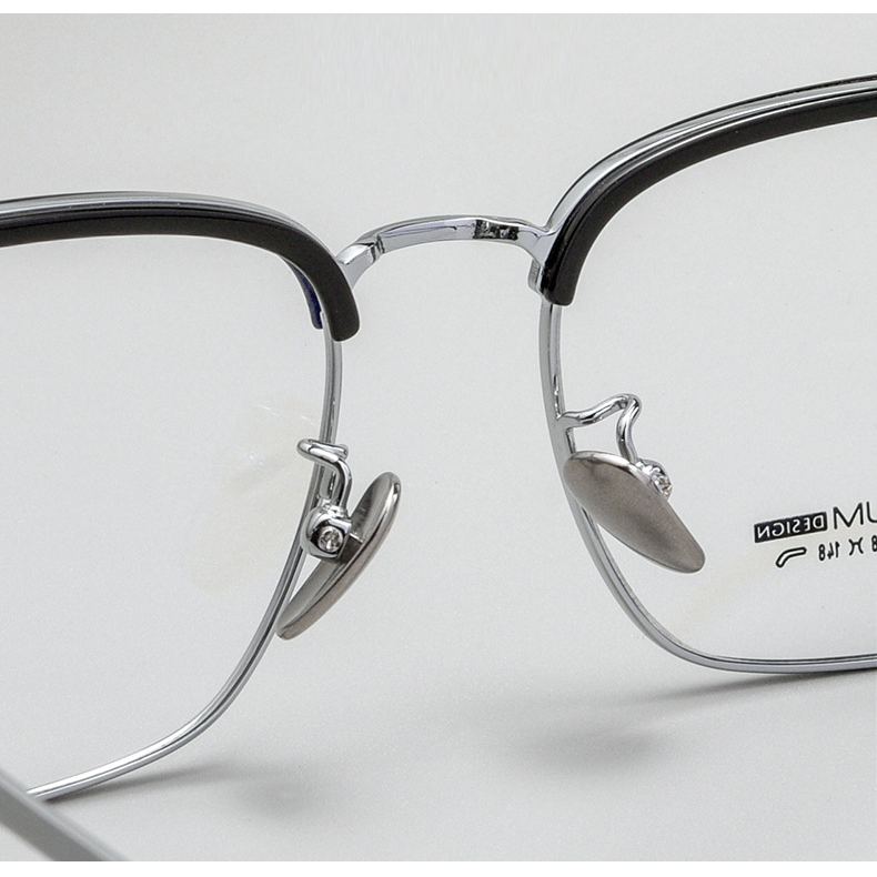 gọng kính titan 9019 nửa viền thời trang