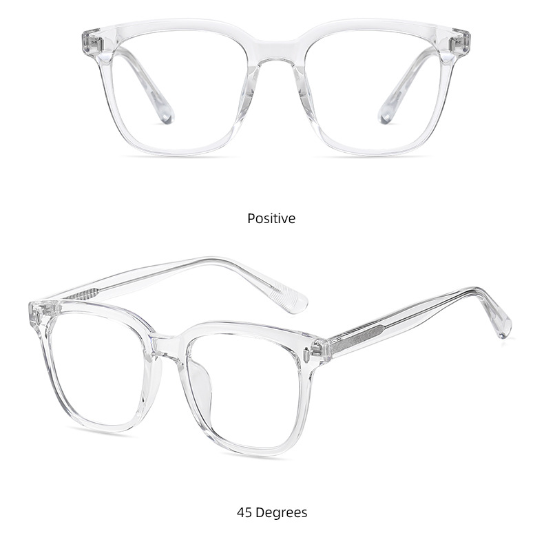 Gọng nhựa 1828 có sẵn tròng không độ trong suốt