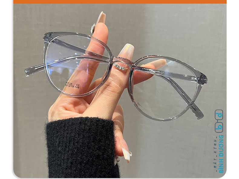 Gọng Oval bầu Fortei F7114 Xu Hướng Mạng Xã Hội 
