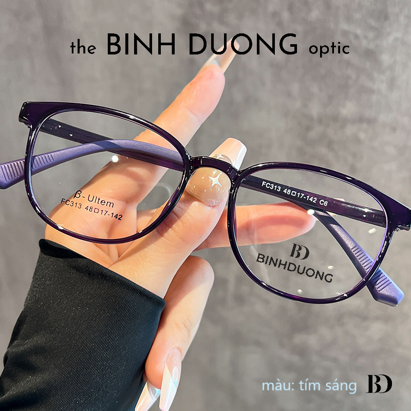 Gọng nhựa dẻo dáng bầu FC313 của Mắt Kính Bình Dương