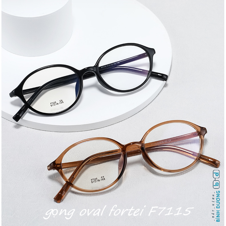 Gọng oval fortei F7115 xu hướng mạng xã hội