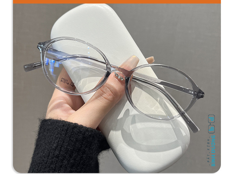 Gọng oval fortei F7115 xu hướng mạng xã hội