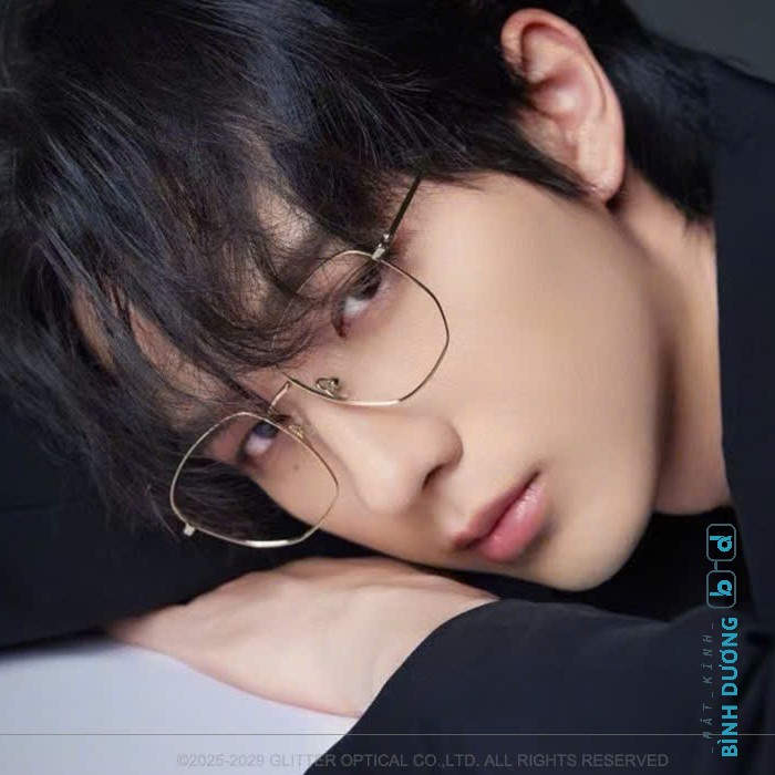 Gọng Titanium IP BV81003 đa giác mảnh nhẹ