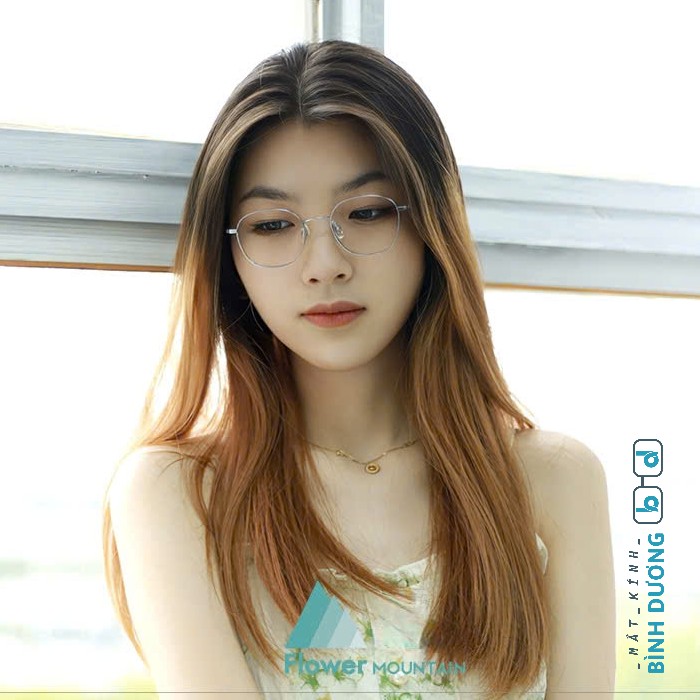 Gọng Titanium IP BV81003 đa giác mảnh nhẹ