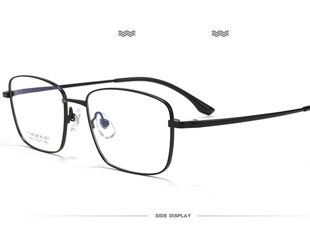 Gọng kính vuông nhỏ 6510 titan alloy nhẹ
