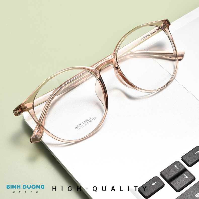 Gọng kính tròn 5147 nhựa dẻo thanh mảnh