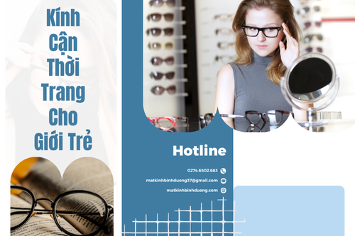 Kính Cận Thời Trang Cho Giới Trẻ của mắt kính bình dương