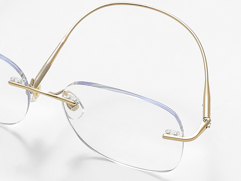 Gọng kính titan không viền PS6043 siêu bền nhẹ