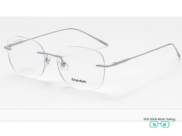 Gọng kính titan không viền PS6043 siêu bền nhẹ