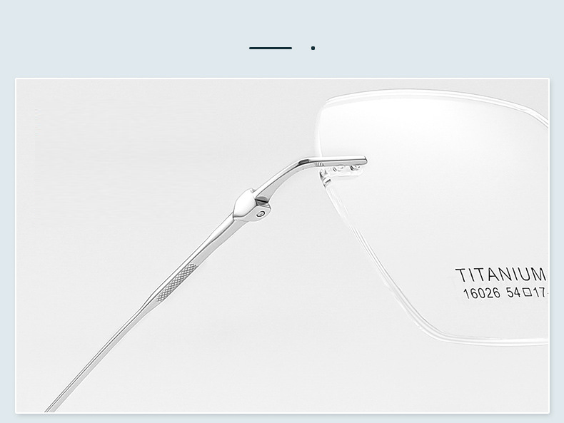 Gọng kính titan không viền Z6072 siêu nhẹ thanh lịch