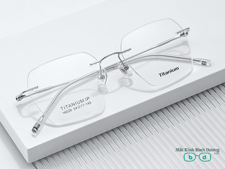Gọng kính titan không viền Z6072 siêu nhẹ thanh lịch