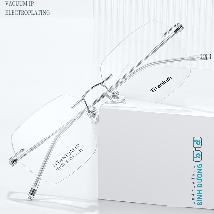 Gọng kính titan không viền Z6072 siêu nhẹ thanh lịch