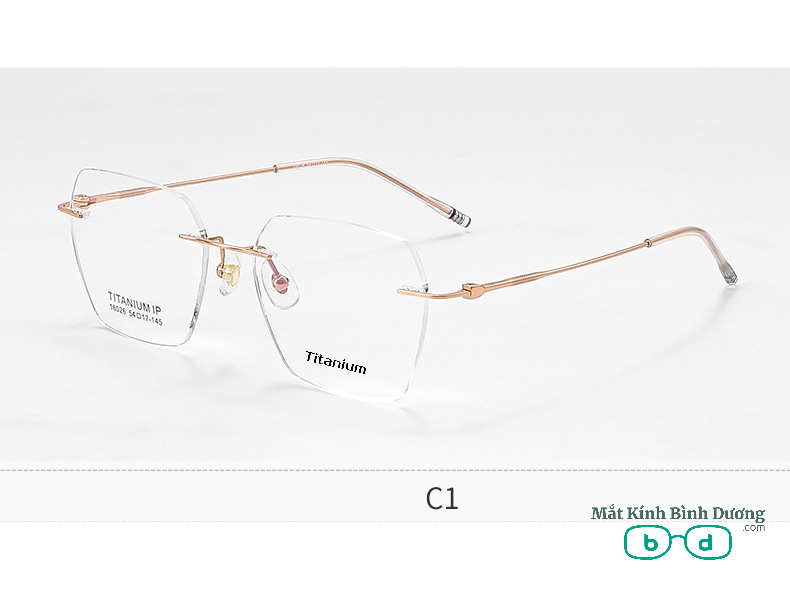 Gọng kính titan không viền Z6072 siêu nhẹ thanh lịch