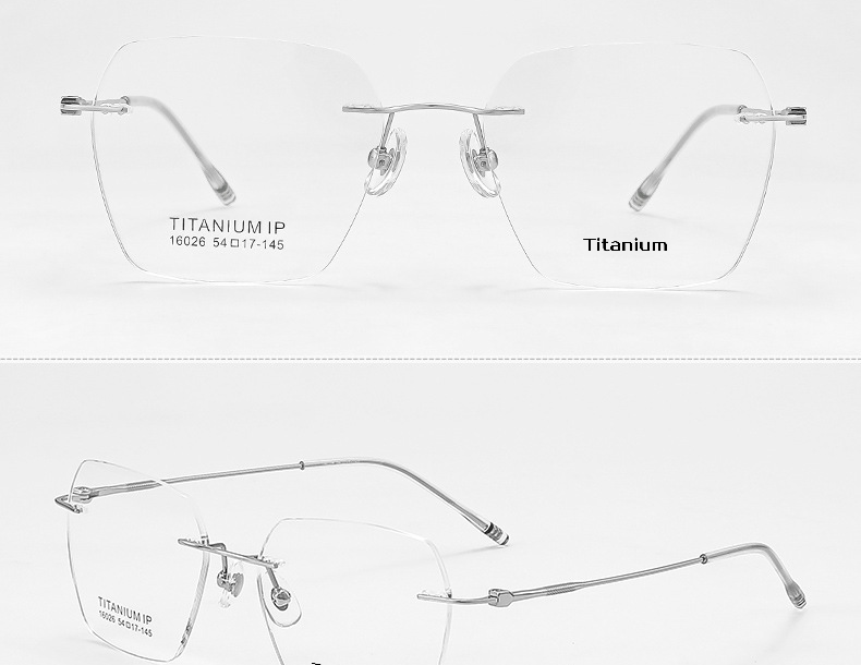 Gọng kính titan không viền Z6072 siêu nhẹ thanh lịch