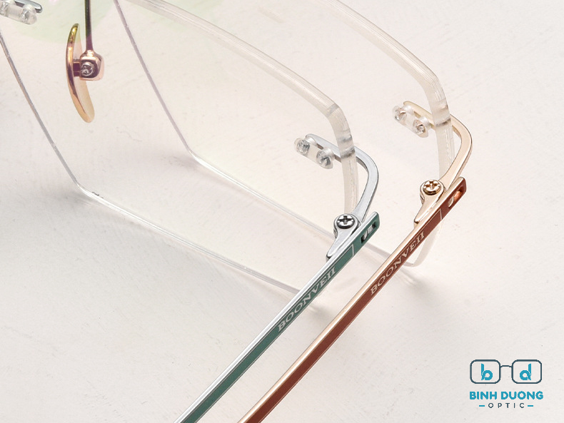 Gọng kính Titanium không viền BV6027 siêu nhẹ