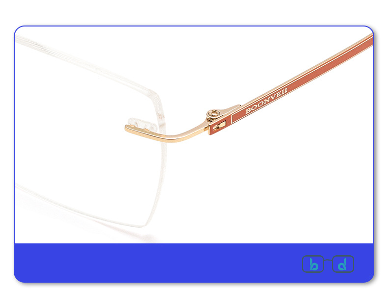 Gọng kính Titanium không viền BV6027 siêu nhẹ