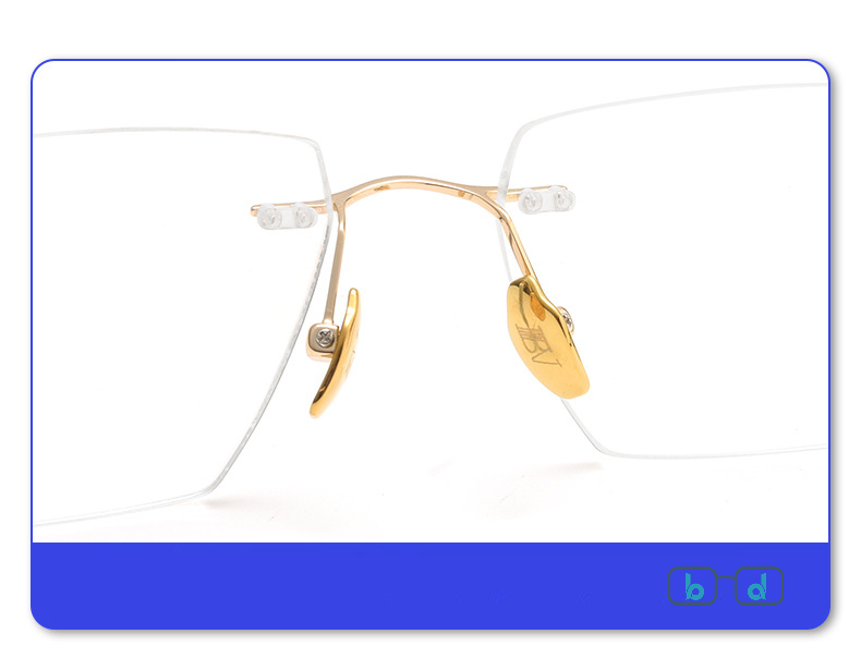 Gọng kính Titanium không viền BV6027 siêu nhẹ