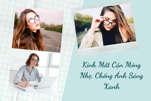 Kính Mắt Cận Mỏng Nhẹ, Chống Ánh Sáng Xanh của mắt kính bình dương