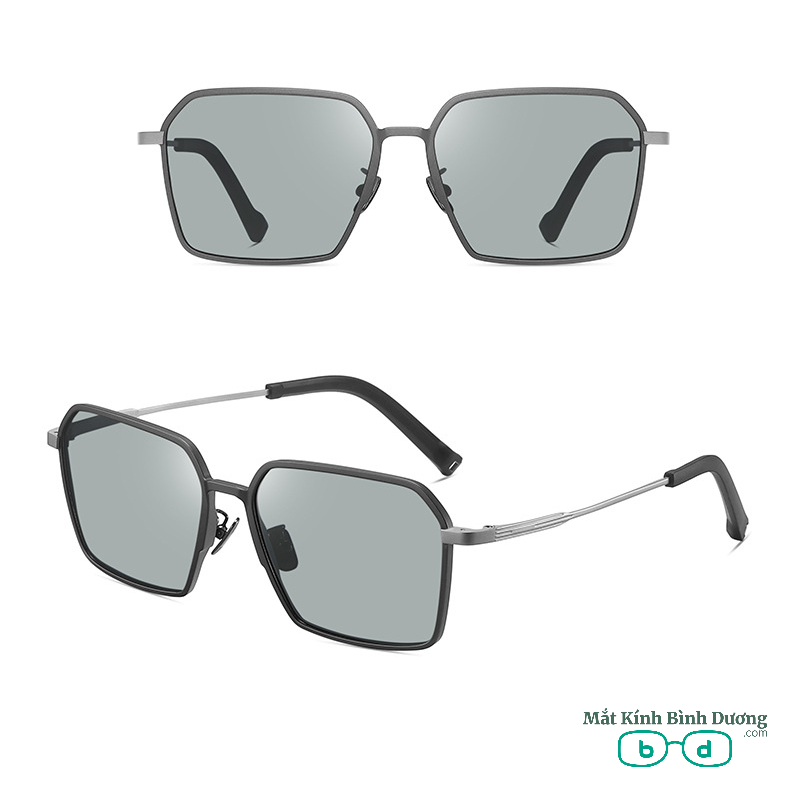 Kính mát thời trang HD 9707 titan cao cấp
