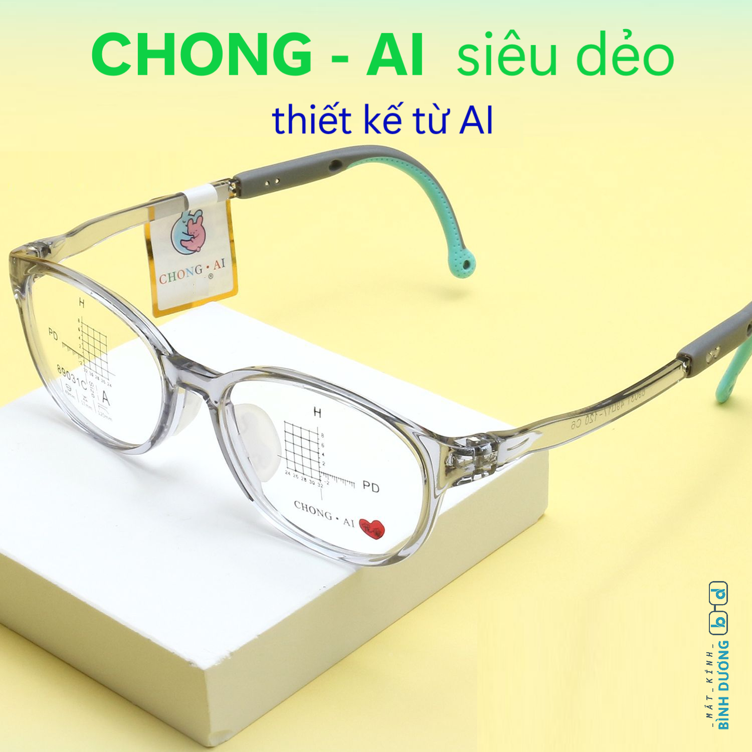 Gọng siêu dẻo Chong Ai baby 89031 mắt kính Bình Dương