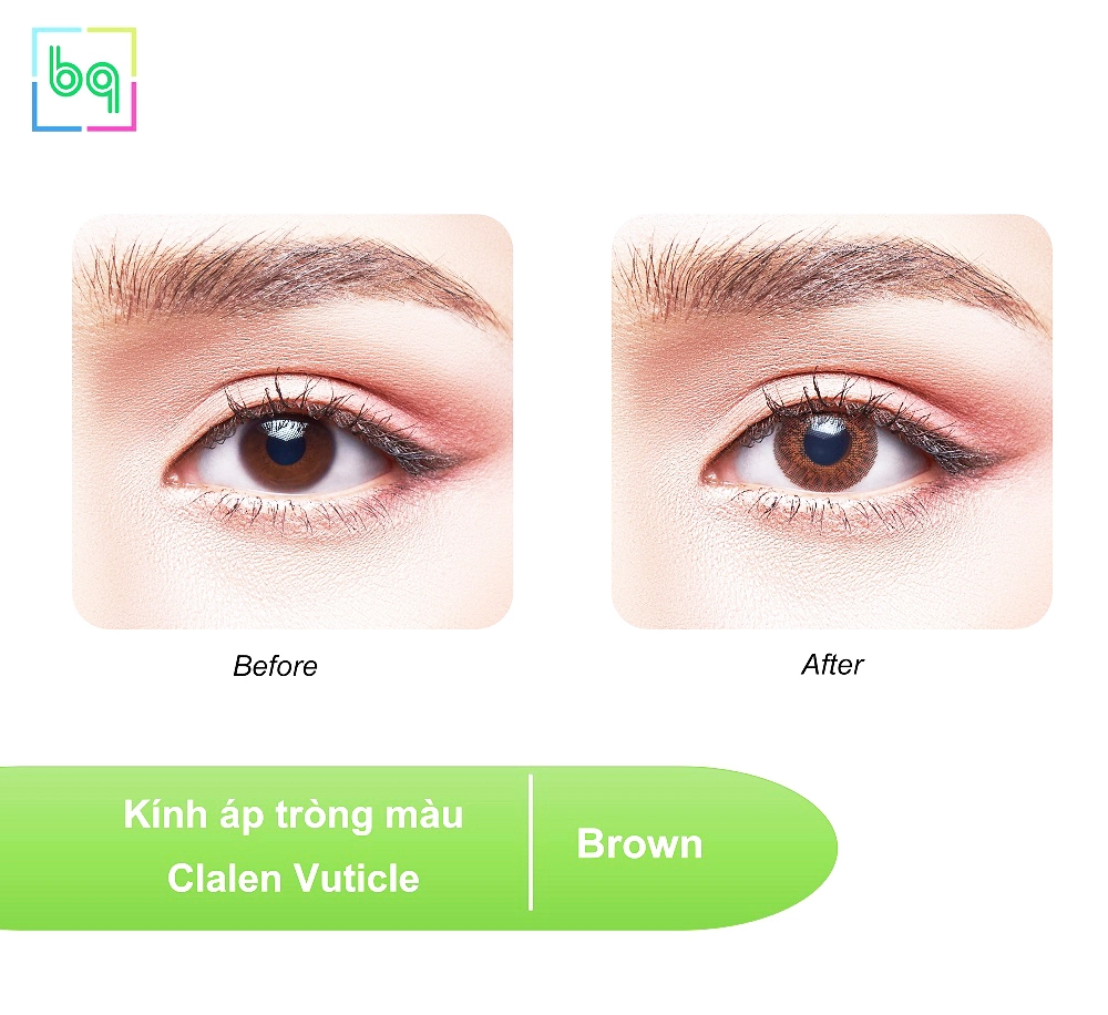 Kính áp tròng màu Nâu Đậm Brown 3T (giá 1 cặp)