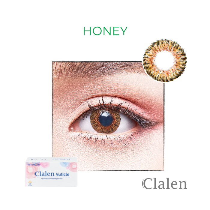 Kính áp tròng màu Nâu Nhạt Honey 3T (giá 1 cặp)