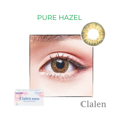 Kính áp tròng màu Xanh Nhạt Pure Hazel 3T (giá 1 cặp)