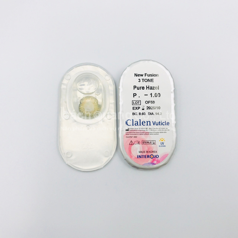 Kính áp tròng màu Xanh Nhạt Pure Hazel 3T (giá 1 cặp)