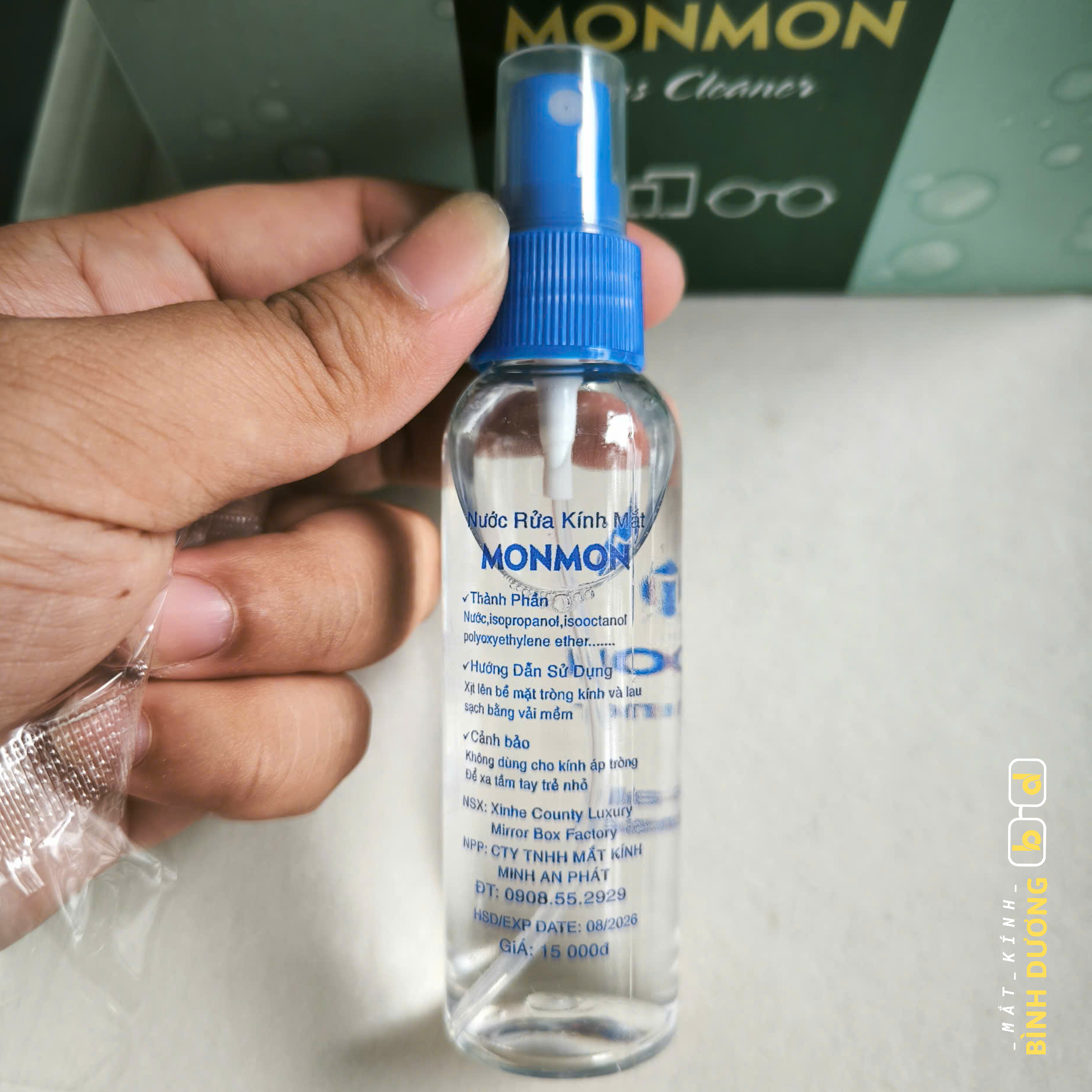 Nước rửa mắt kính cận và mắt kính mát nu01 loại tốt không để lại vệt sọc