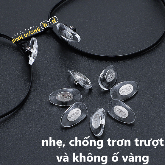 Ve mũi kính mắt titan cao cấp chống trơn trượt ố vàng v01
