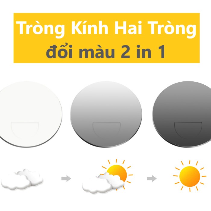 Tròng kính Hai Tròng nhìn xa - nhìn gần