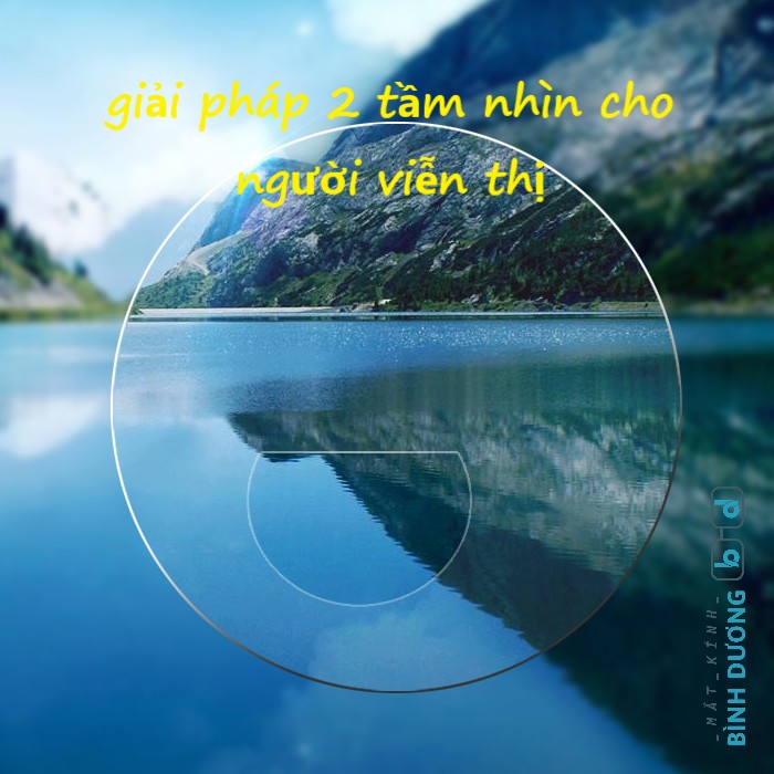 Tròng kính Hai Tròng nhìn xa - nhìn gần