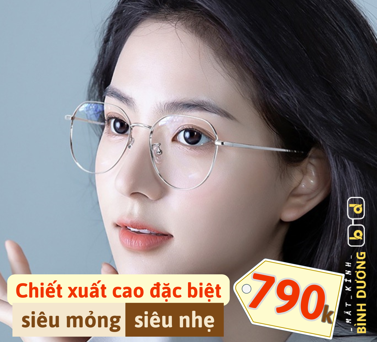 Tròng kính siêu mỏng nhẹ cho độ cao